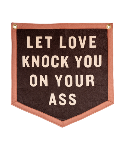 Let Love Knock You On Your Ass Camp Flag • Jason Isbell x Oxford Pennant