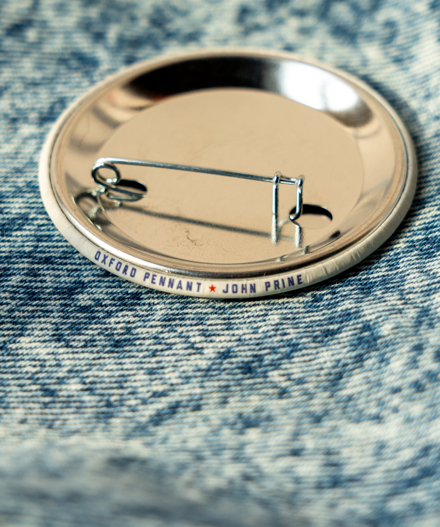 Your Flag Decal Won't Get You Into Heaven Anymore Button • John Prine x Oxford Pennant