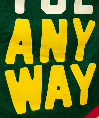 Joyful Anyway Camp Flag • Kate Bowler x Oxford Pennant