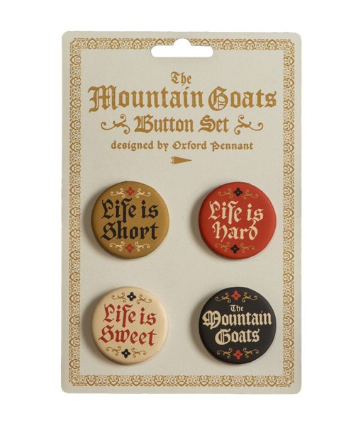 The Mountain Goats Button Pack • The Mountain Goats x Oxford Pennant