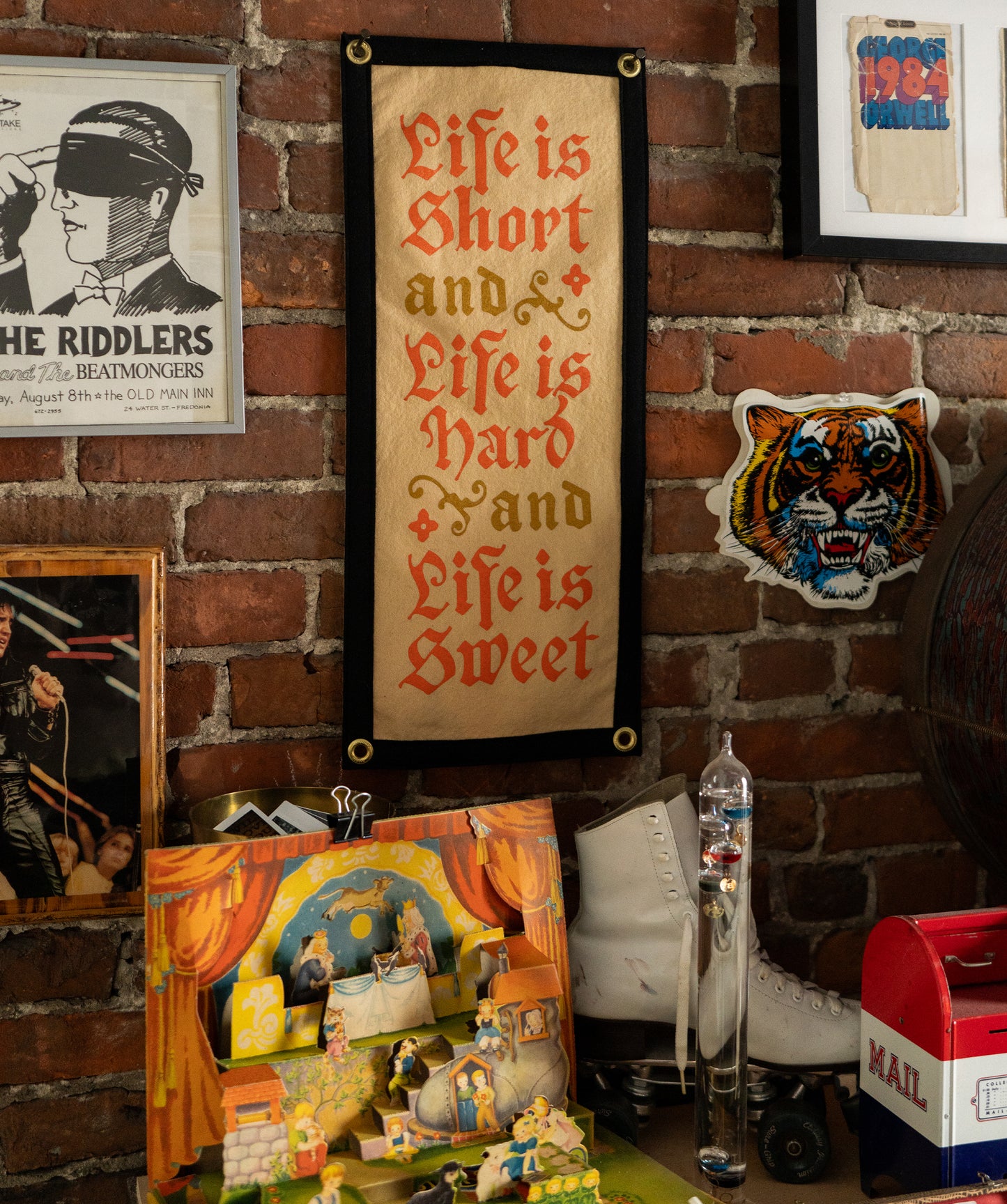 Life Is Short Camp Flag • The Mountain Goats  x Oxford Pennant
