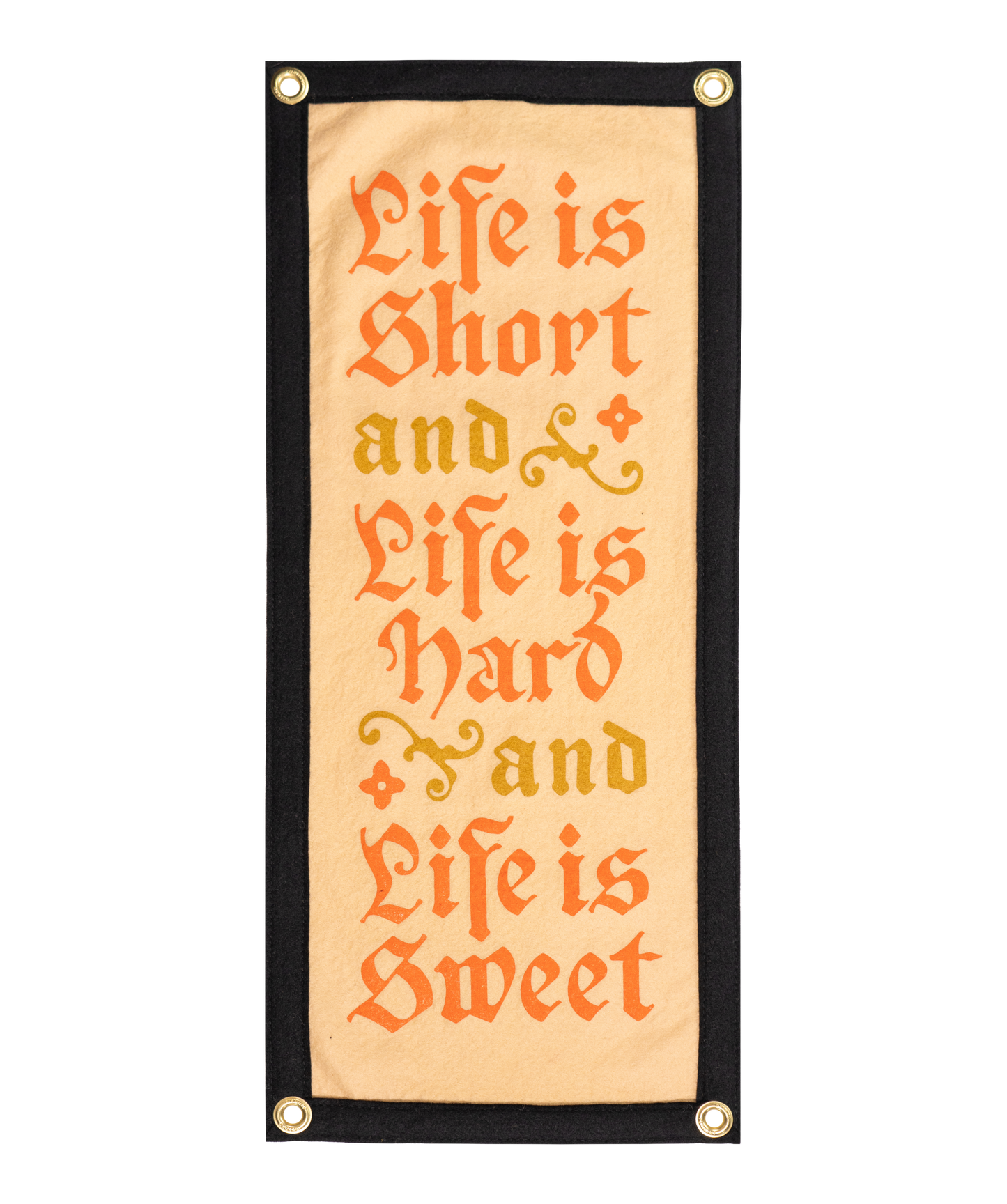 Life Is Short Camp Flag • The Mountain Goats  x Oxford Pennant