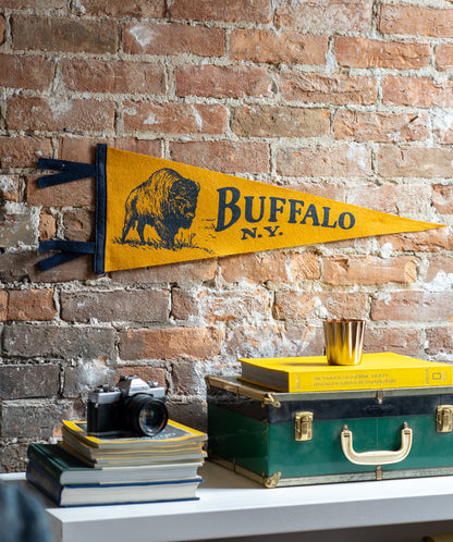 Illustrated Buffalo, NY Pennant
