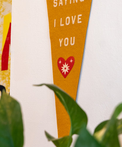 I Never Want To Leave This World Without Saying I Love You Pennant • S.G. Goodman x Oxford Pennant