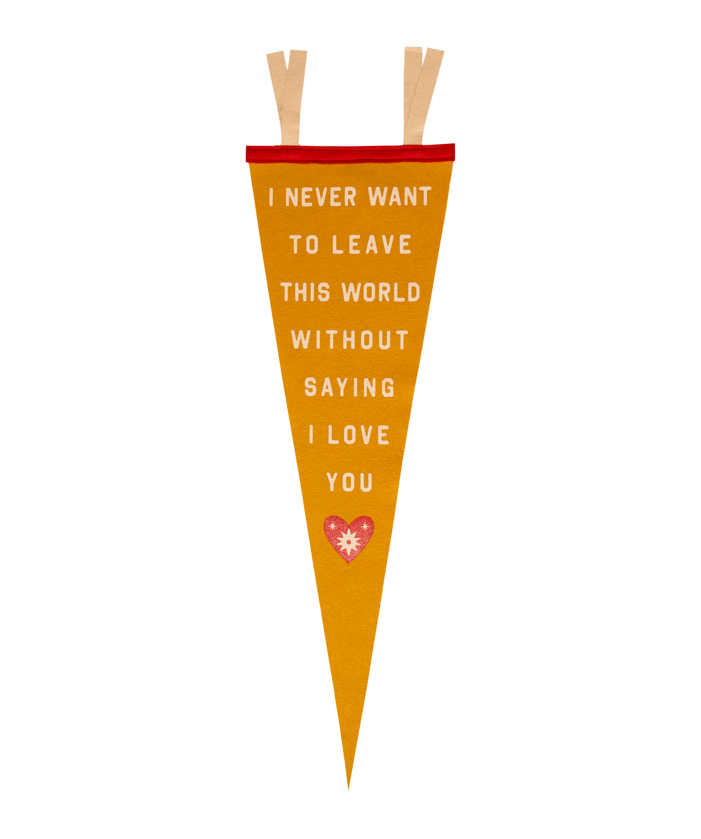 I Never Want To Leave This World Without Saying I Love You Pennant • S.G. Goodman x Oxford Pennant