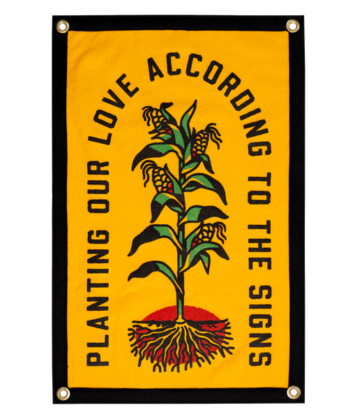 Planting Our Love According To The Signs Camp Flag • S.G. Goodman x Oxford Pennant