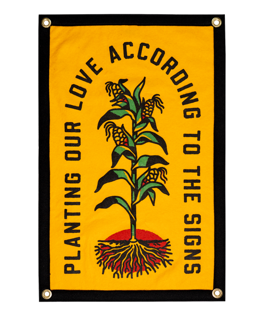Planting Our Love According To The Signs Camp Flag • S.G. Goodman x Oxford Pennant