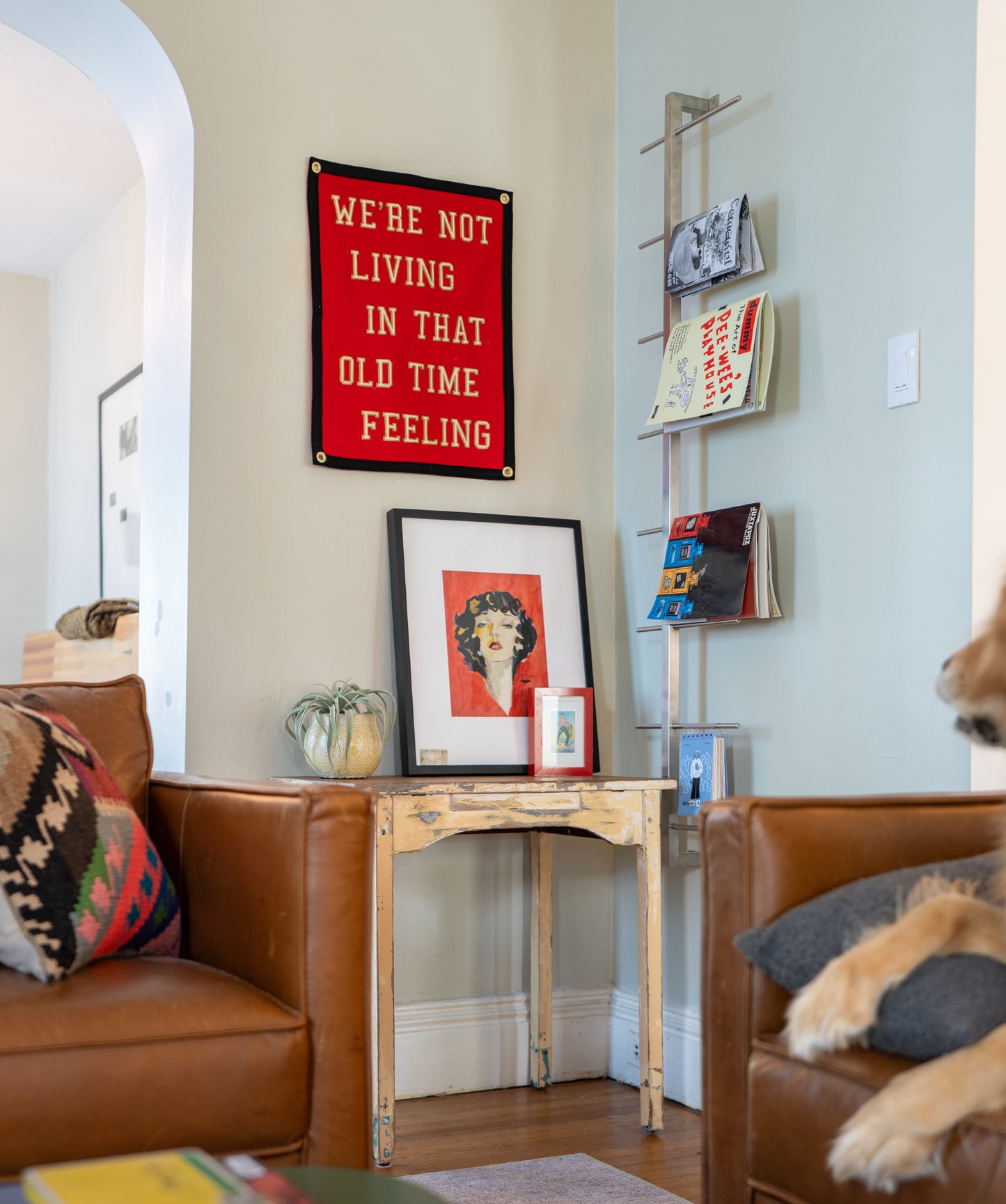 We're Not Living In That Old Time Feeling Camp Flag • S.G. Goodman x Oxford Pennant