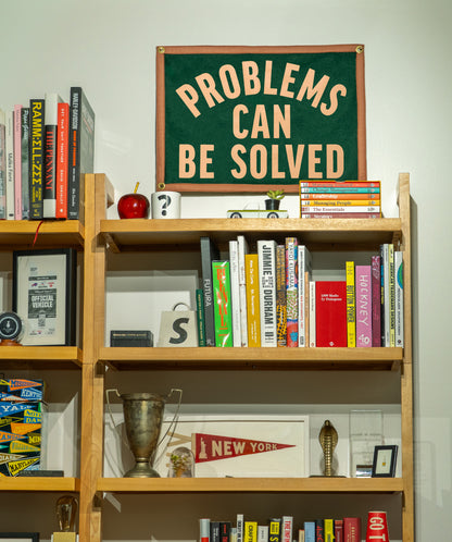 Problems Can Be Solved Camp Flag • Seth Godin x Oxford Pennant