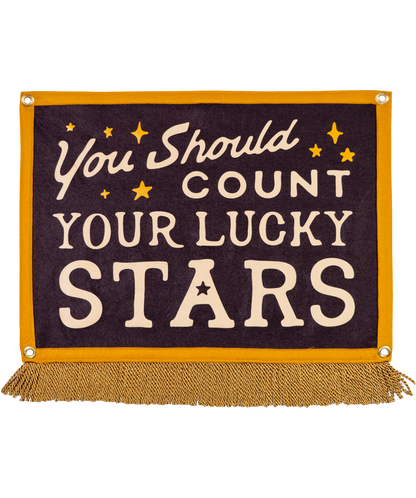 You Should Count Your Lucky Stars Camp Flag • Sierra Ferrell x Oxford Pennant