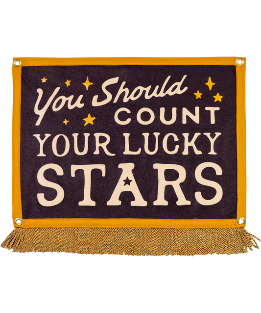 You Should Count Your Lucky Stars Camp Flag • Sierra Ferrell x Oxford Pennant