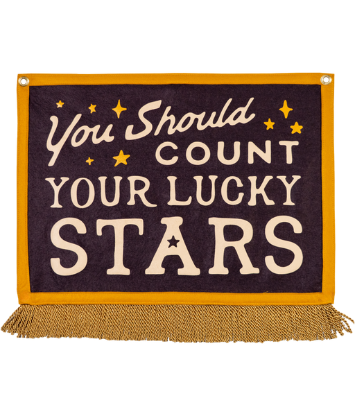 You Should Count Your Lucky Stars Camp Flag • Sierra Ferrell x Oxford Pennant