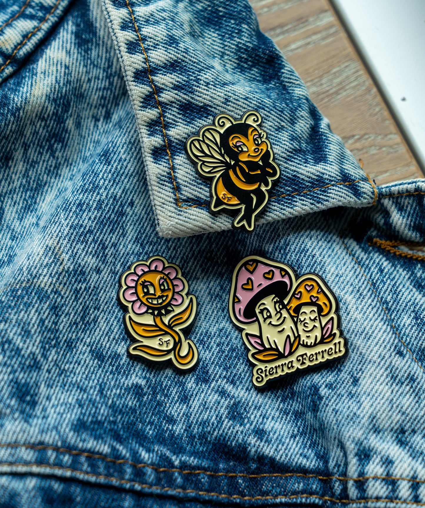 Sierra Ferrell Enamel Pin Set • Sierra Ferrell x Oxford Pennant