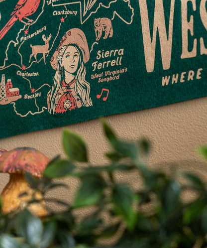 Take Me Back To West Virginia Where My True Love Is Waitin' Pennant  • Sierra Ferrell x Oxford Pennant