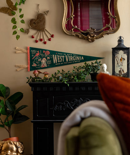 Take Me Back To West Virginia Where My True Love Is Waitin' Pennant  • Sierra Ferrell x Oxford Pennant