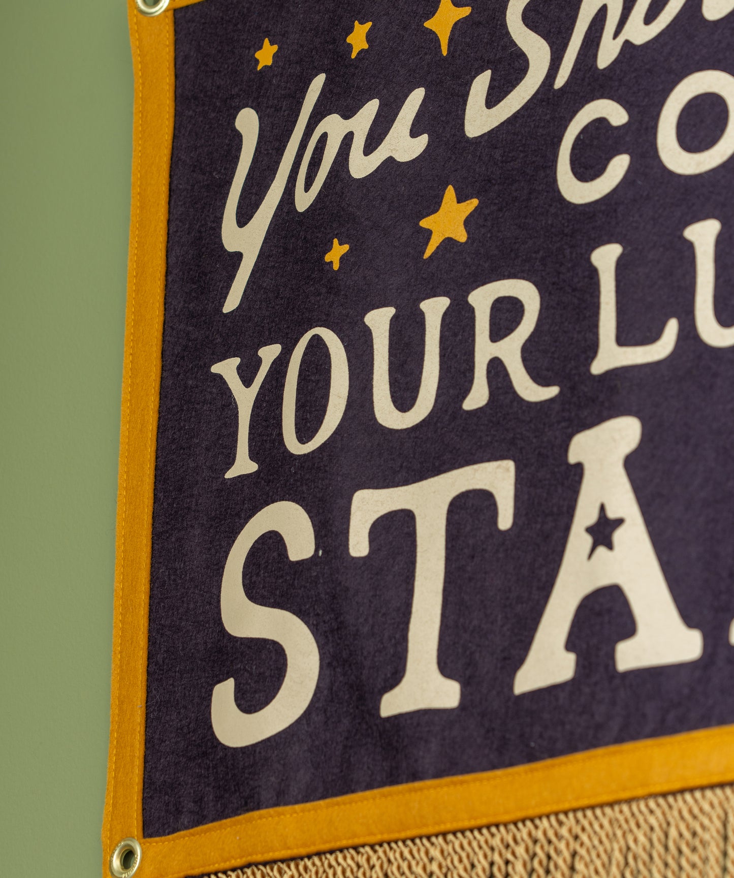 You Should Count Your Lucky Stars Camp Flag • Sierra Ferrell x Oxford Pennant