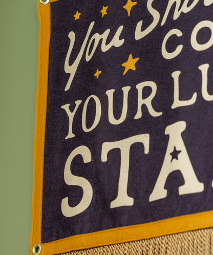 You Should Count Your Lucky Stars Camp Flag • Sierra Ferrell x Oxford Pennant
