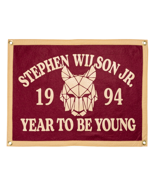 Year To Be Young 1994 Camp Flag • Stephen Wilson Jr x Oxford Pennant