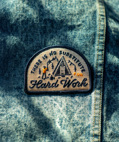 There is No Substitute for Hard Work Embroidered Patch