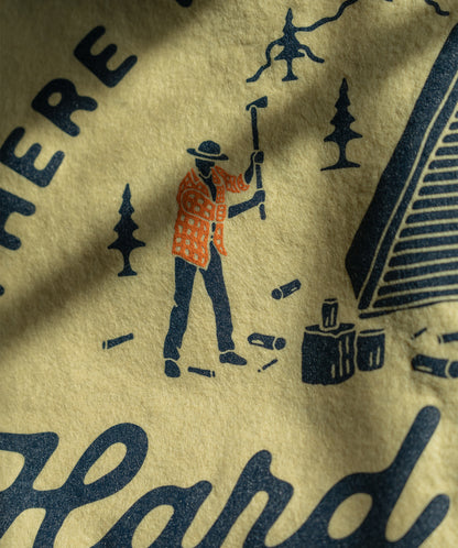 There is No Substitute for Hard Work Camp Flag