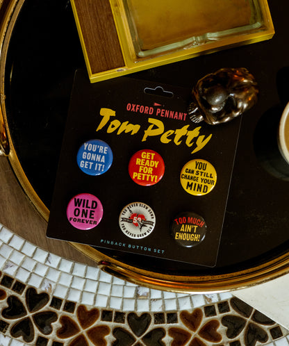 Tom Petty Pinback Button Pack • Tom Petty x Oxford Pennant