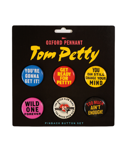 Tom Petty Pinback Button Pack • Tom Petty x Oxford Pennant