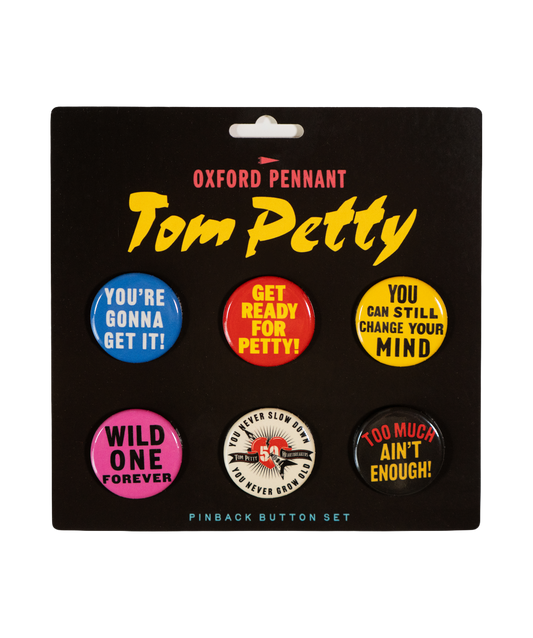 Tom Petty Pinback Button Pack • Tom Petty x Oxford Pennant