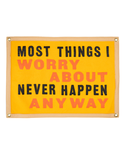 Most Things I Worry About Camp Flag • Tom Petty x Oxford Pennant