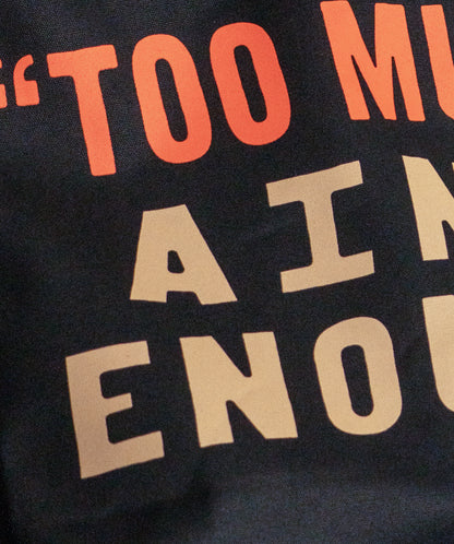 Too Much Ain't Enough Tote Bag • Tom Petty x Oxford Pennant