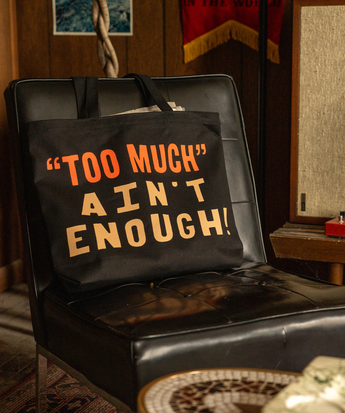 Too Much Ain't Enough Tote Bag • Tom Petty x Oxford Pennant