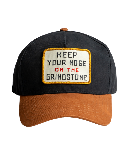 Keep Your Nose On The Grindstone Trucker Hat • Tyler Childers x Oxford Pennant
