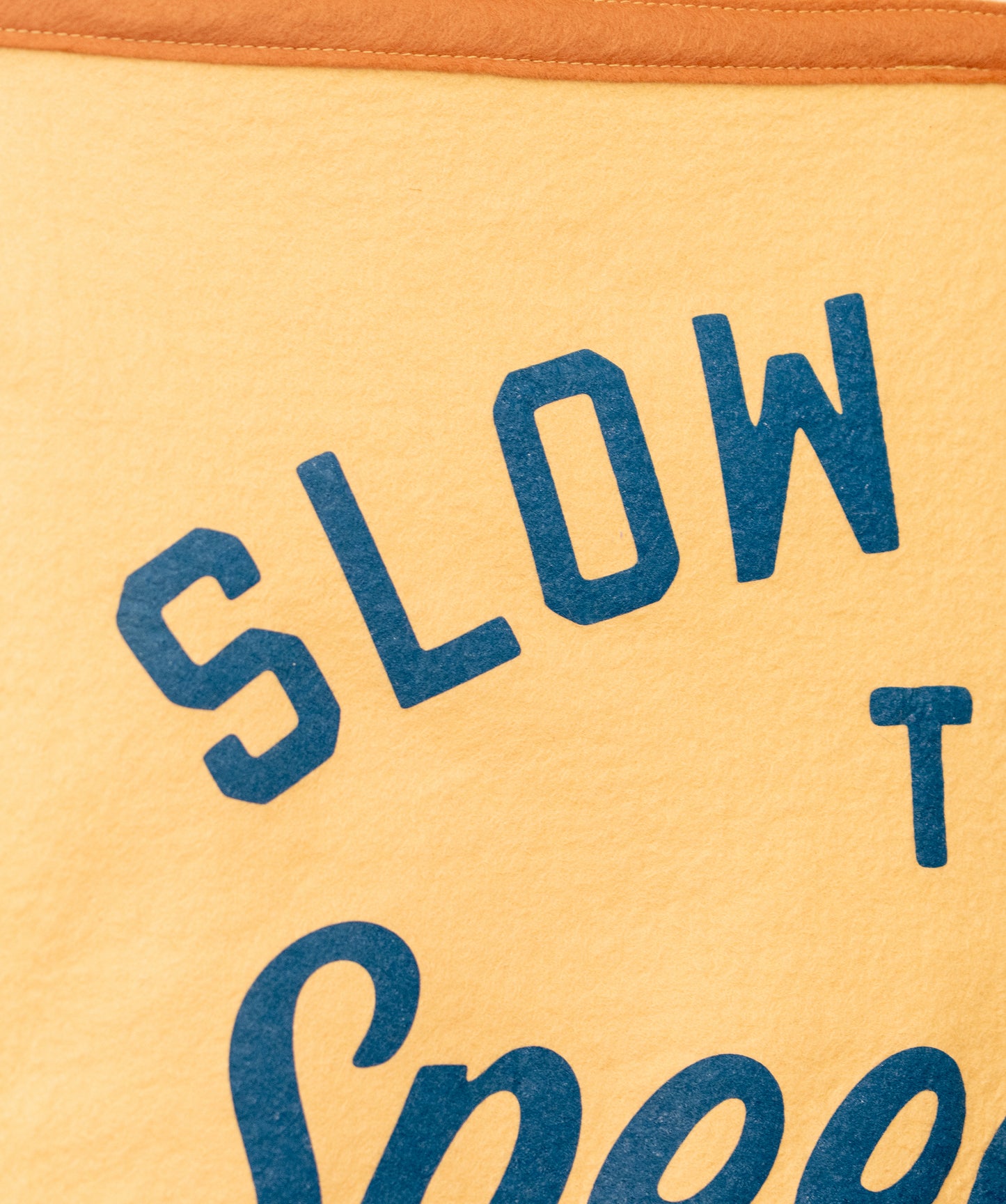 Slow Down To Speed Up Camp Flag • Unreasonable Hospitality x Oxford Pennant