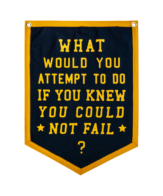 PRESALE: What Would You Attempt To Do Camp Flag • Unreasonable Hospitality x Oxford Pennant