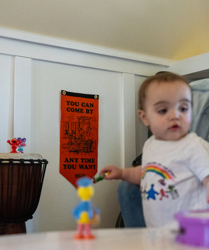 You Can Come By Any Time You Want Scout Flag  • Wilco x Sesame Street x Oxford Pennant