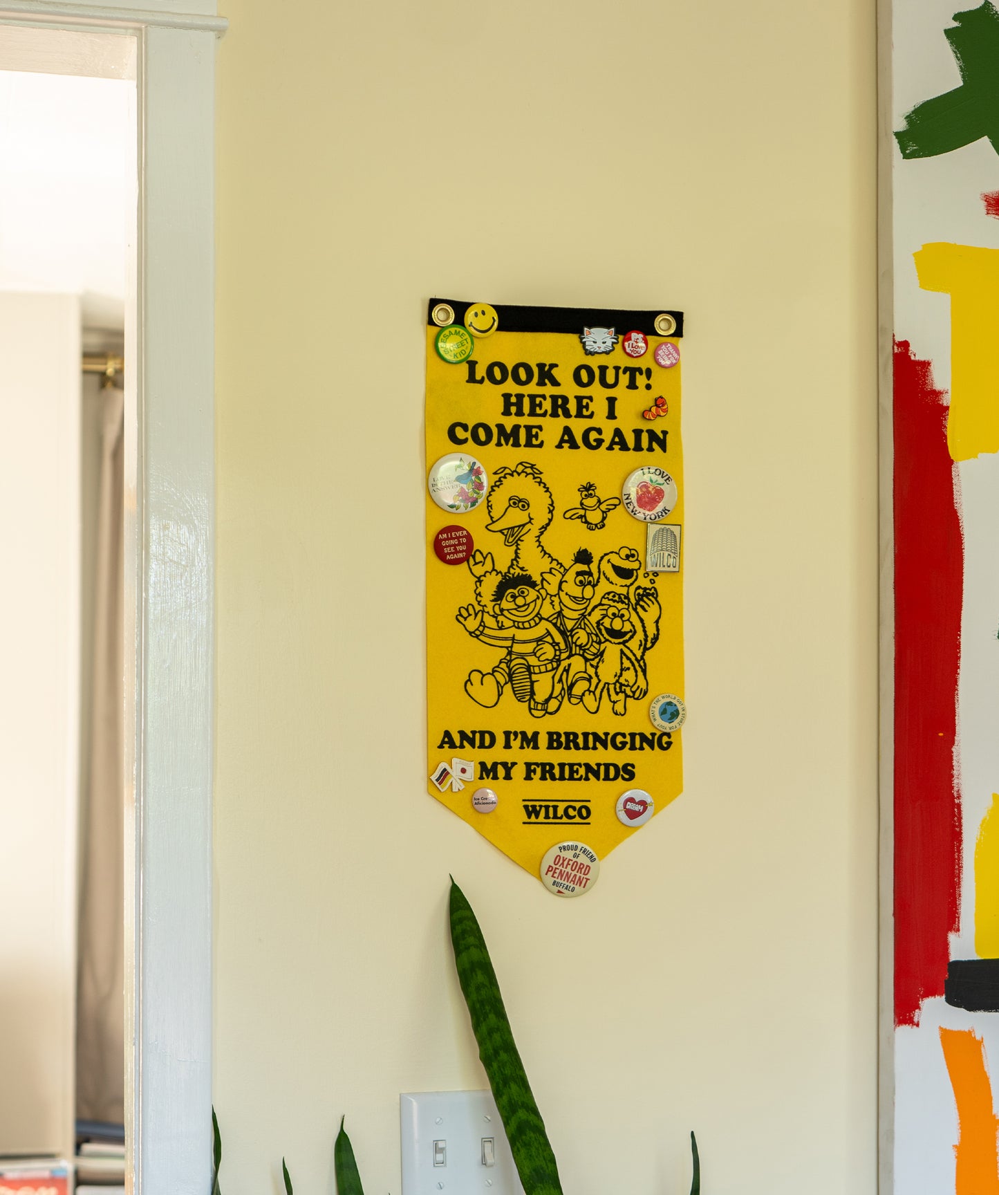 Look Out! Here I Come Again Scout Flag  • Wilco x Sesame Street x Oxford Pennant