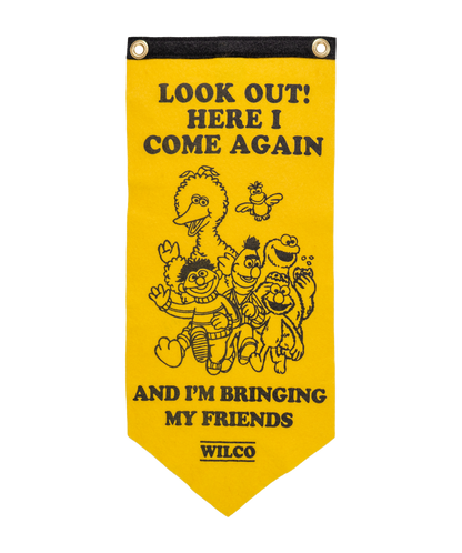 Look Out! Here I Come Again Scout Flag  • Wilco x Sesame Street x Oxford Pennant