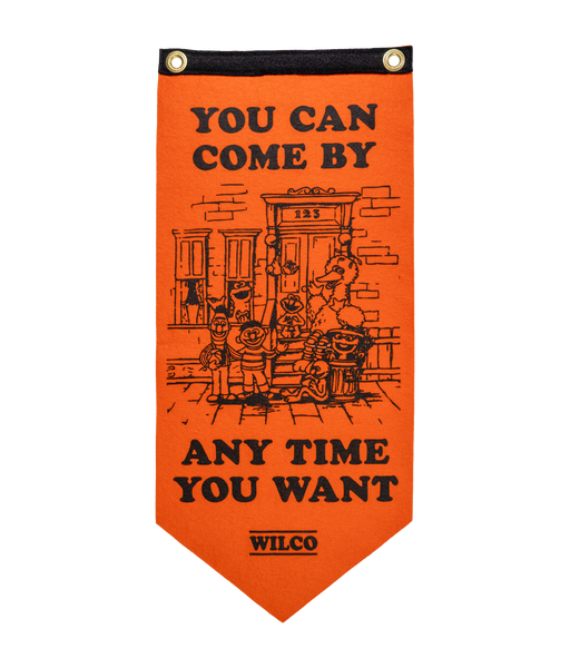 PRESALE: You Can Come By Any Time You Want Scout Flag  • Wilco x Sesame Street x Oxford Pennant