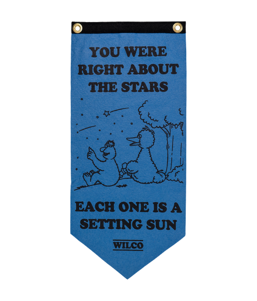 PRESALE: You Were Right About The Stars Scout Flag • Wilco x Sesame Street x Oxford Pennant
