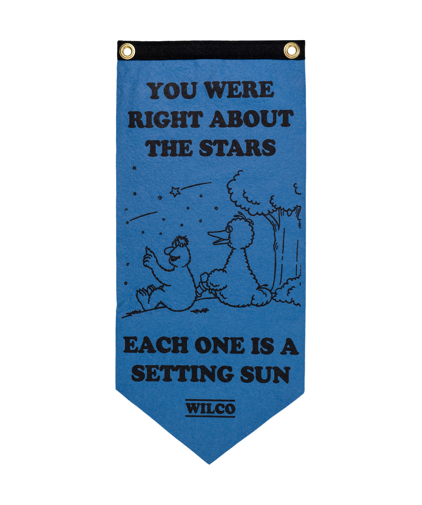 You Were Right About The Stars Scout Flag • Wilco x Sesame Street x Oxford Pennant