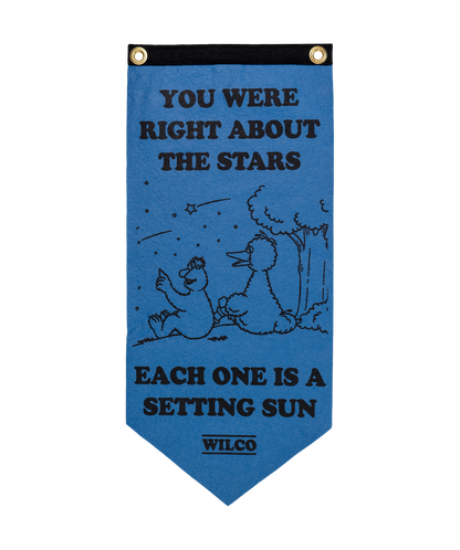 You Were Right About The Stars Scout Flag • Wilco x Sesame Street x Oxford Pennant