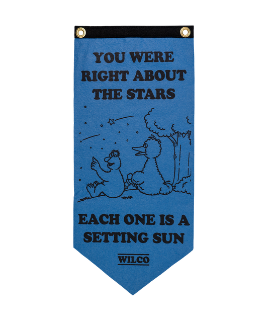 PRESALE: You Were Right About The Stars Scout Flag • Wilco x Sesame Street x Oxford Pennant