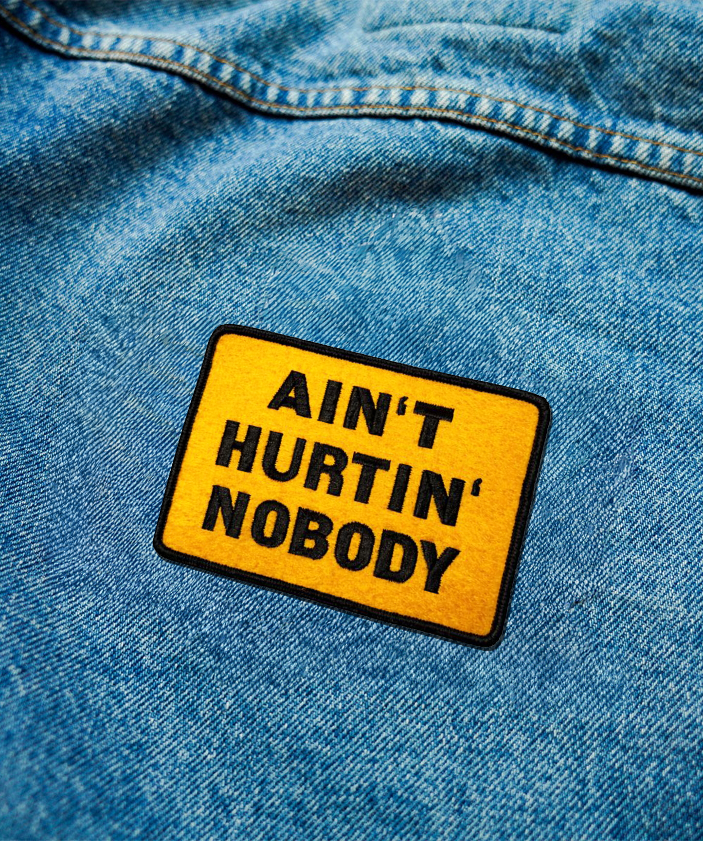Ain't Hurtin' Nobody Embroidered Patch • John Prine x Oxford Pennant