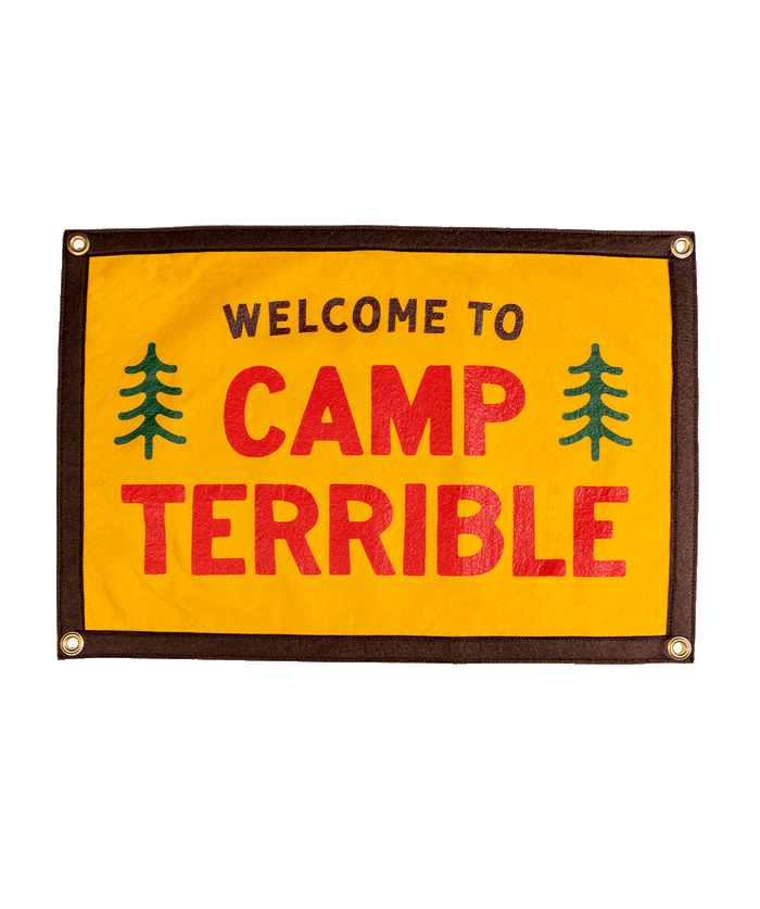 Personalized Welcome To Camp Flag • Kelle Hampton x Oxford Pennant