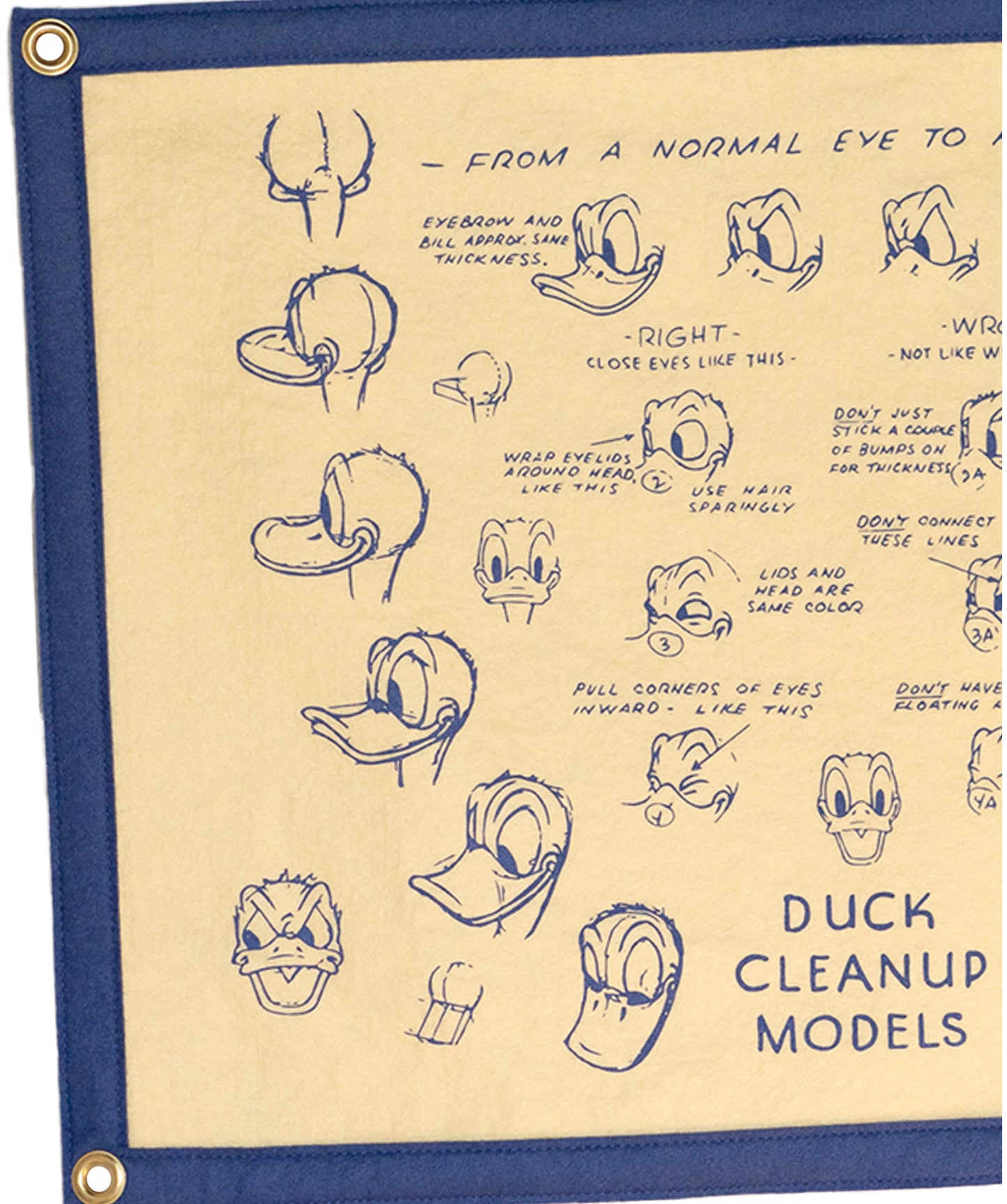 Disney's Donald Duck Sketch - Camp Flag