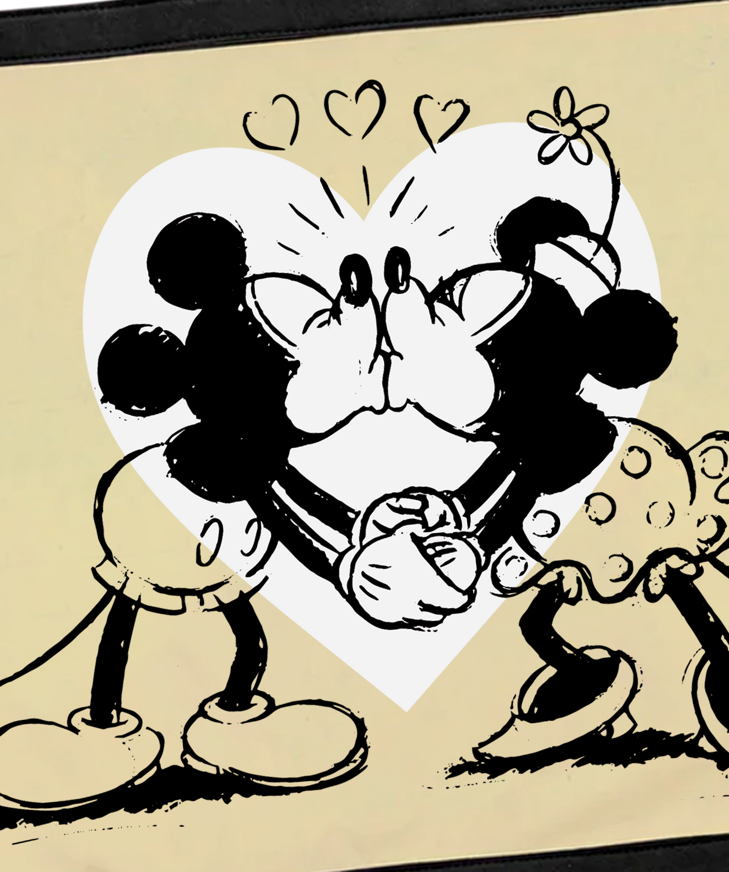 Disney's Mickey and Minnie Kissing - Camp Flag