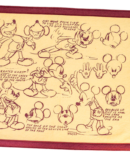 Disney's Crimson Mickey Mouse Sketch - Camp Flag