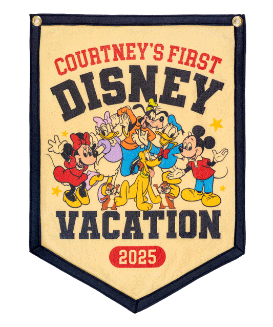 Personalized Disney Vacation Camp Flag