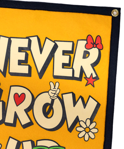 Disney's Never Grow Up - Camp Flag