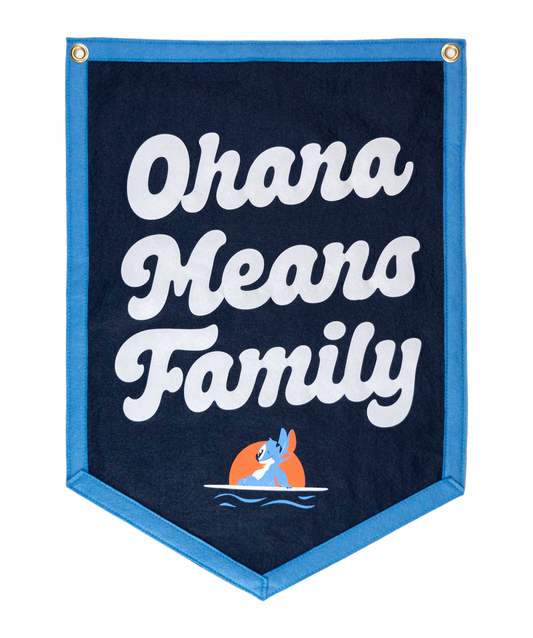 Ohana Means Family Stitch Camp Flag
