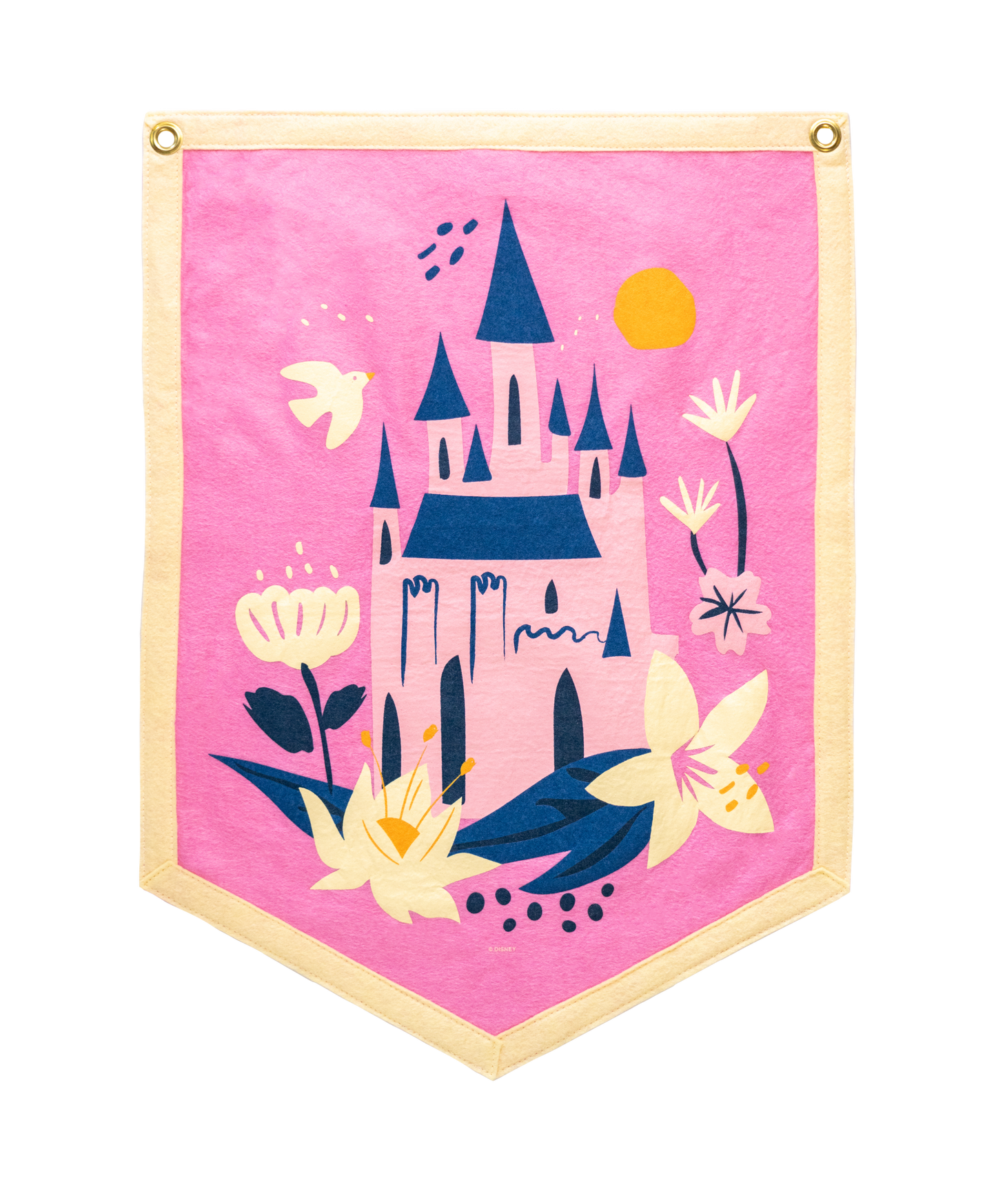 Disney Princess Floral Castle Camp Flag